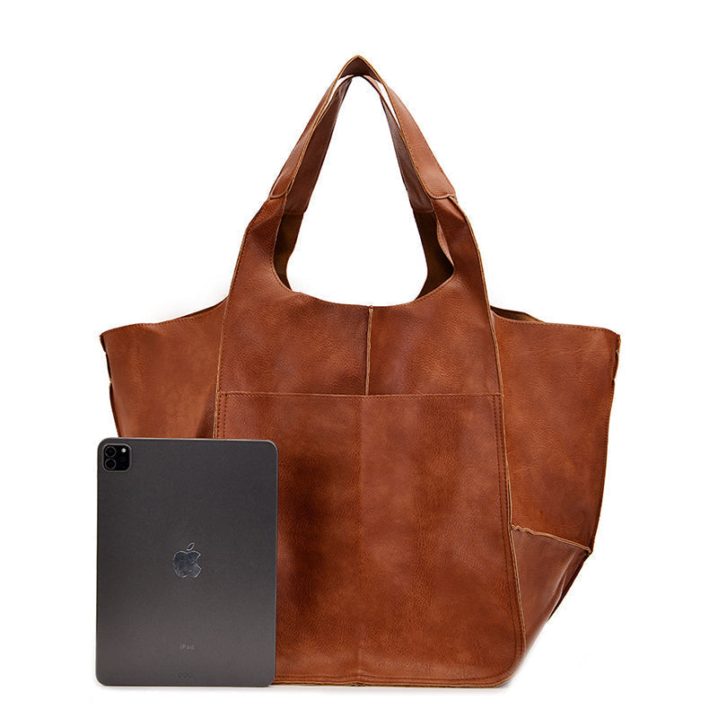 Borsa Donna in Pelle Vintage Oversize Spaziosa