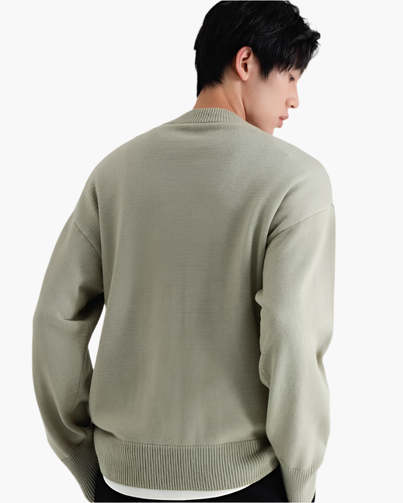 Maglione Uomo in Lana Collo Alto Morbido
