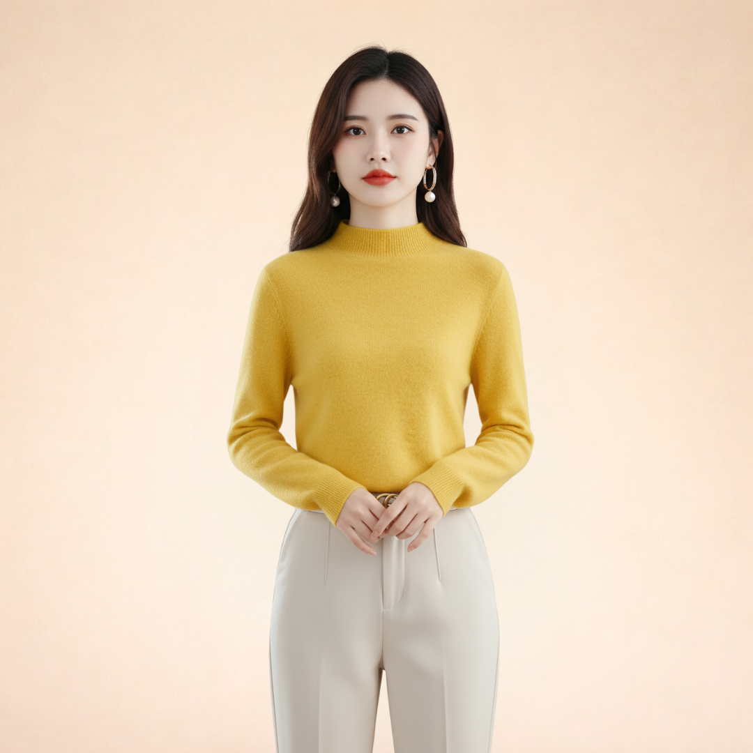 Maglione Donna in Lana Calda Vestibilità Classica