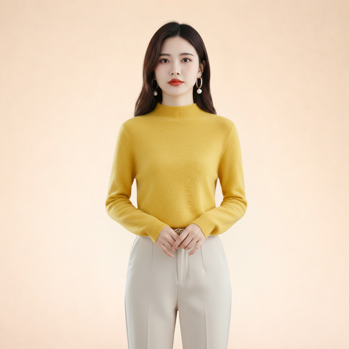 Maglione Donna in Lana Calda Vestibilità Classica