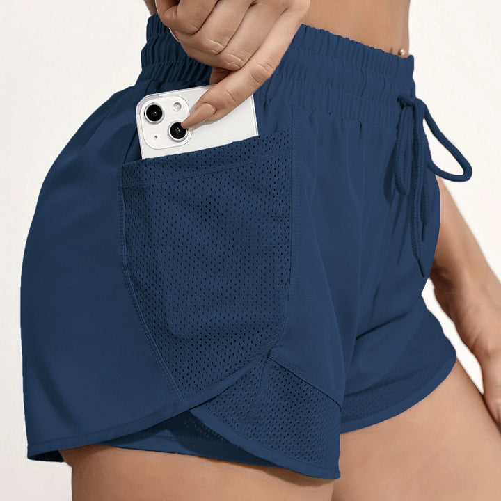 Pantaloncini Donna Sportivi Tessuto Tecnico Vestibilità Slim