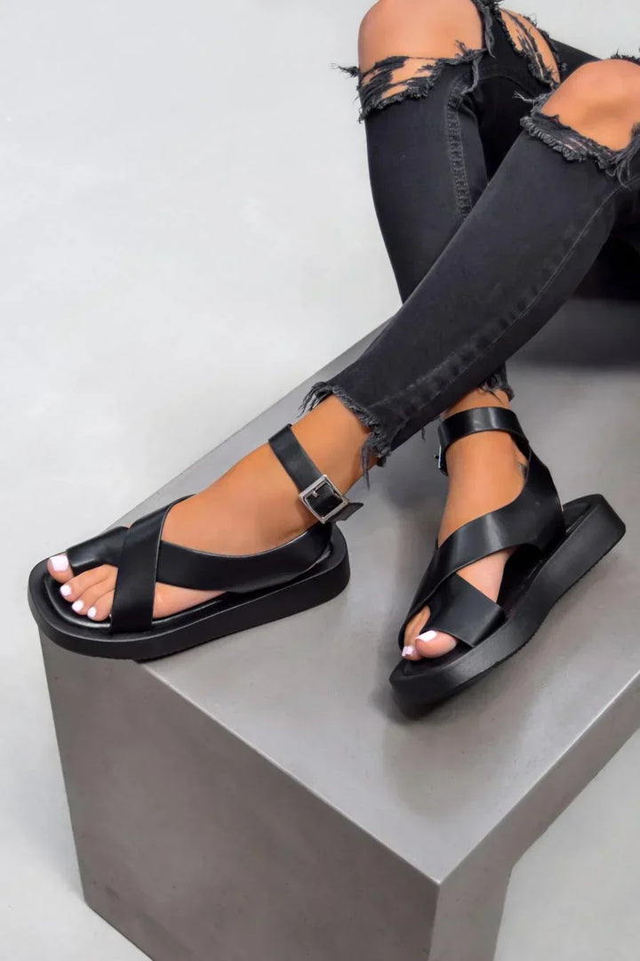 Sandali Gladiatore Donna Suola Spessa Comodi Resistente