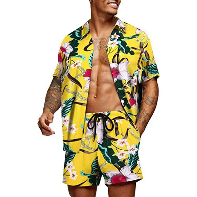  Camicia abbottonatura più breve da uomo in due parti e adattamento adatto a cortometraggi-3