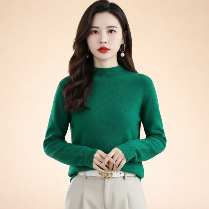 Maglione Donna in Lana Calda Vestibilità Classica