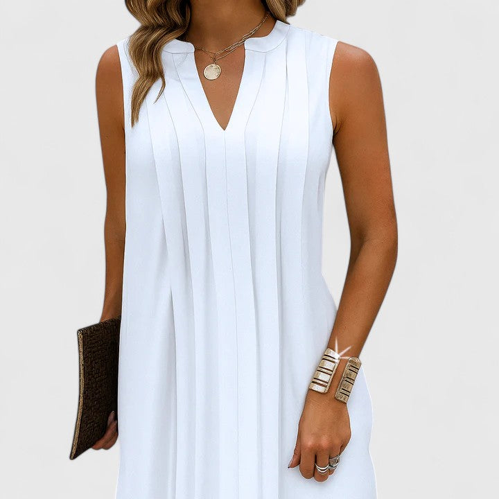 Abito Donna Scollo a V Linea Valorizzante Dettaglio Scollato