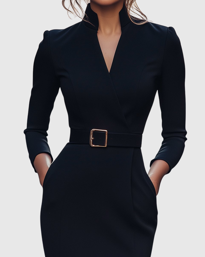 Abito Midi Donna Vestibilità Sartoriale Comodo