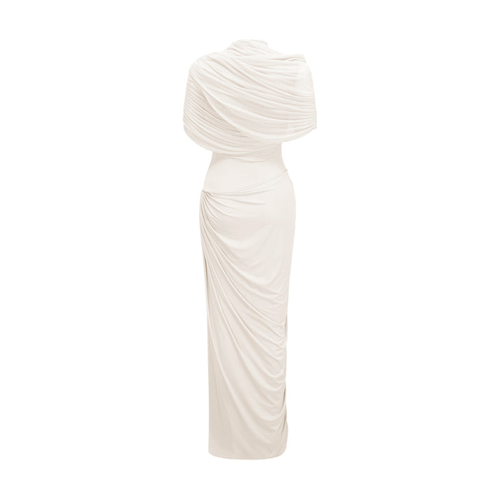 Abito Cerimonia Donna Plissettato Elegante