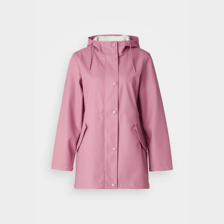 Giacca Impermeabile Donna Elegante Vestibilità Classica
