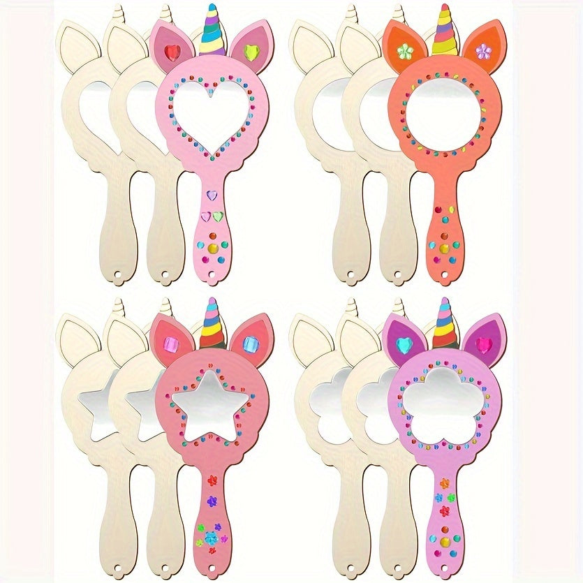 Specchio Unicorno Fai da Te Design Dipinto a Mano - Vesarelli