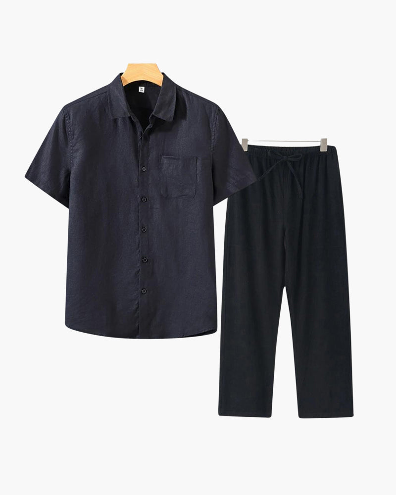 Completo Lino Uomo Leggero Coordinato