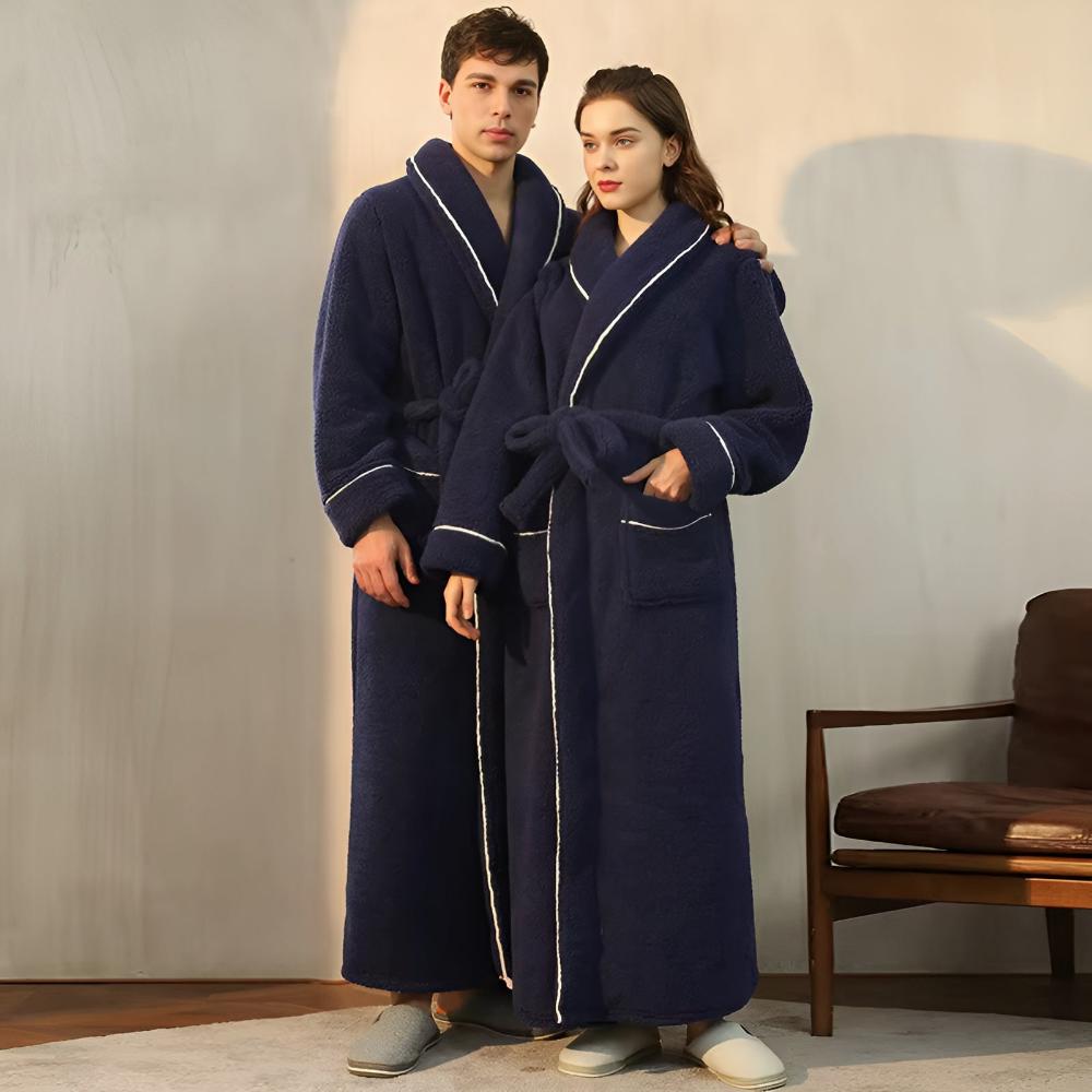 Accappatoio Unisex in Pile Morbido Lungo