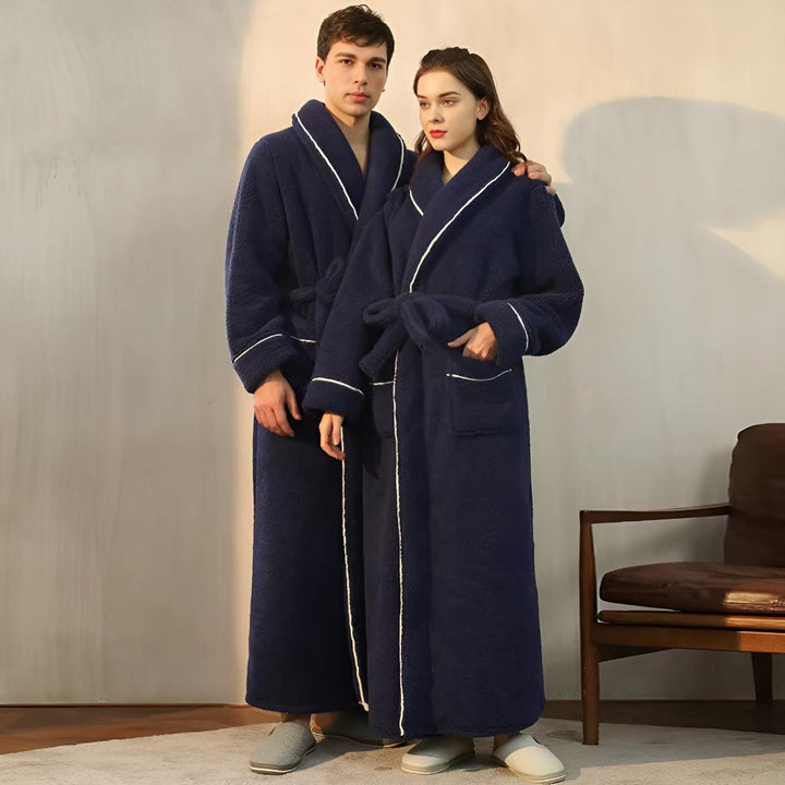 Accappatoio Unisex in Pile Morbido Lungo