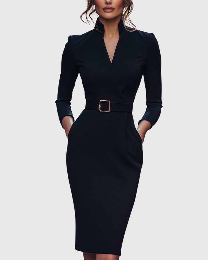 Abito Midi Donna Vestibilità Sartoriale Comodo