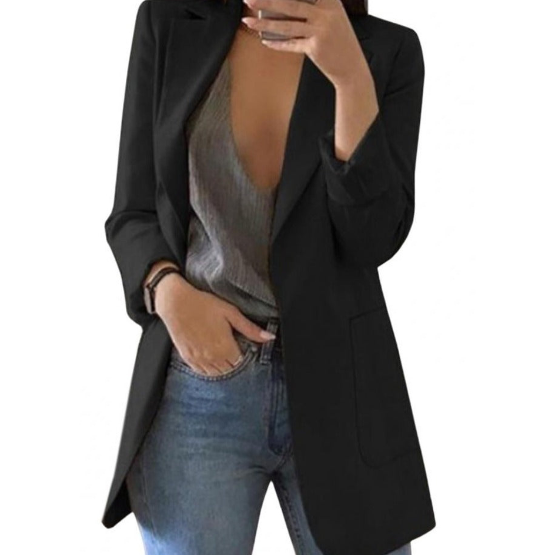 Blazer Donna Estivo Maniche Lunghe Elegante - Vesarelli