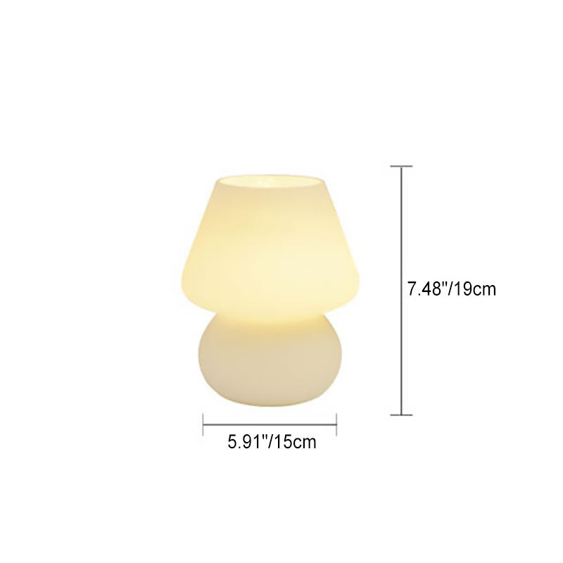 Lampada da Tavolo Vetro Spugna a Righe Stile Moderno Minimalista