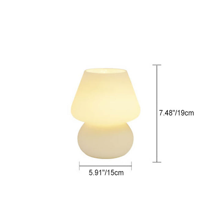 Lampada da Tavolo Vetro Spugna a Righe Stile Moderno Minimalista