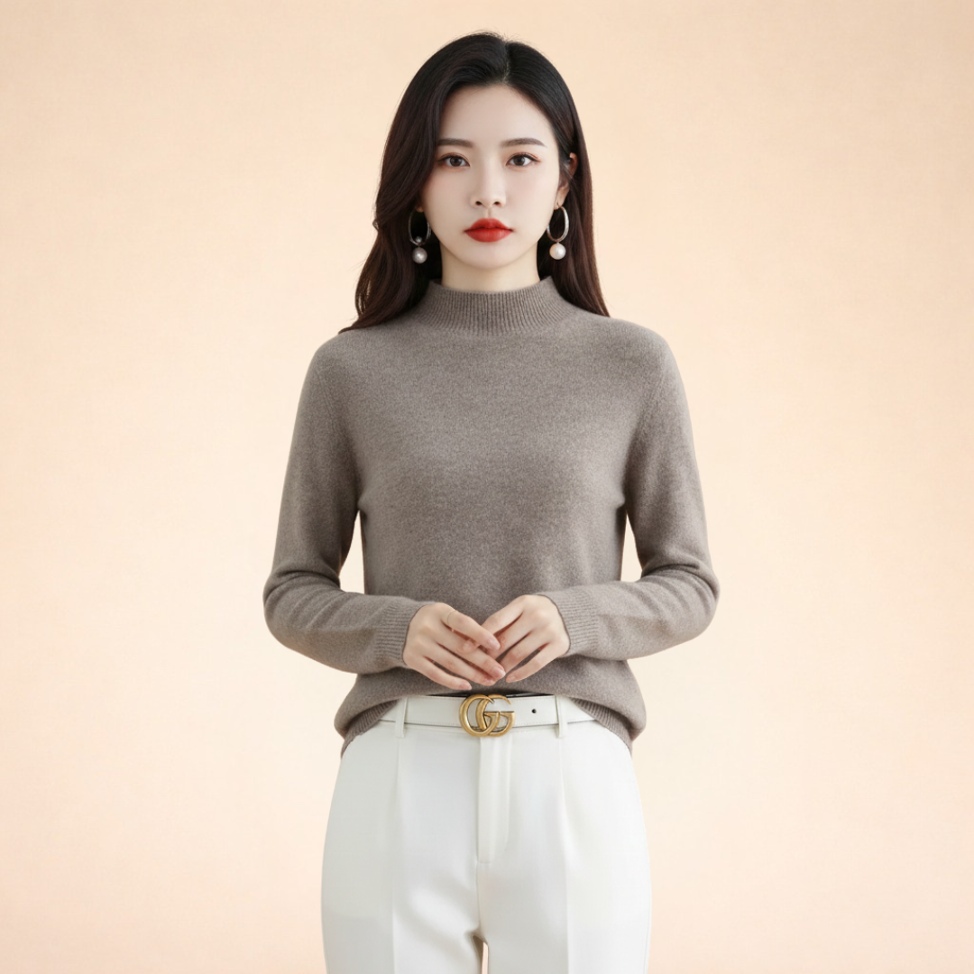 Maglione Donna in Lana Calda Vestibilità Classica