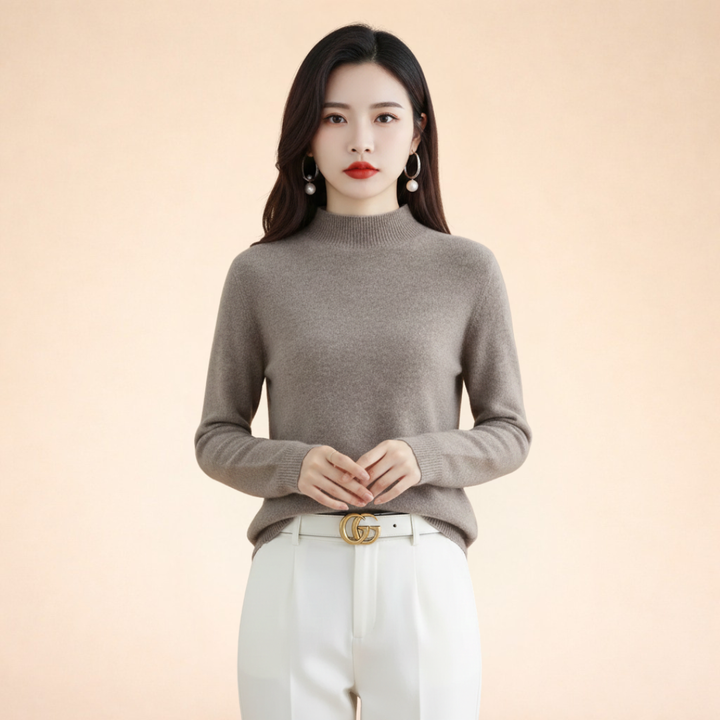 Maglione Donna in Lana Calda Vestibilità Classica