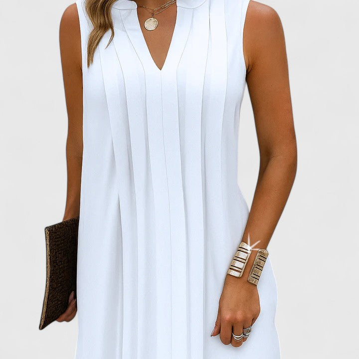 Abito Donna Scollo a V Linea Valorizzante Dettaglio Scollato