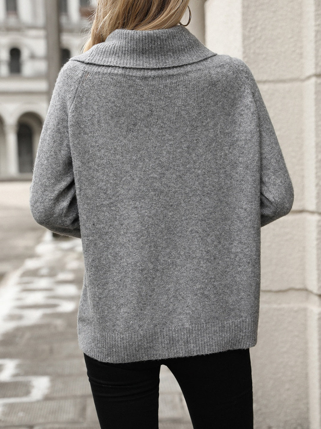 Maglione Donna Dolcevita Trasformabile Spalle Scoperte