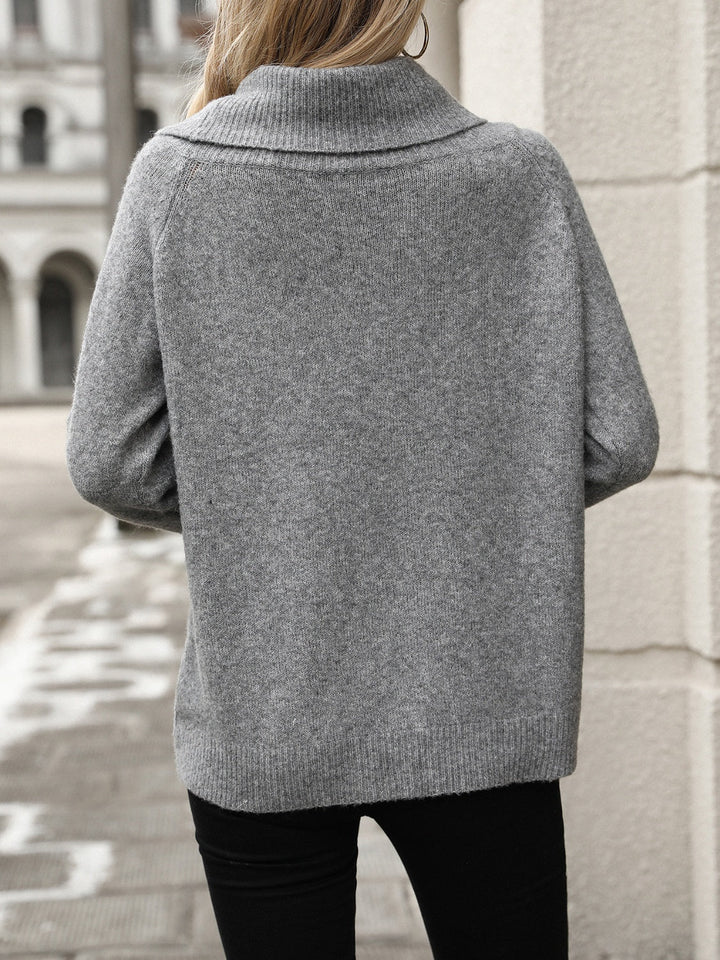 Maglione Donna Dolcevita Trasformabile Spalle Scoperte