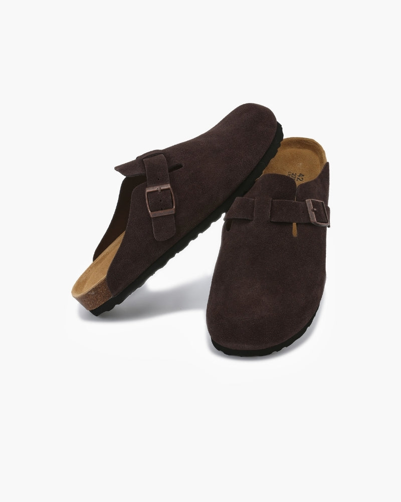 Zoccoli Donna in Suede Comfort Elegante Quotidiano