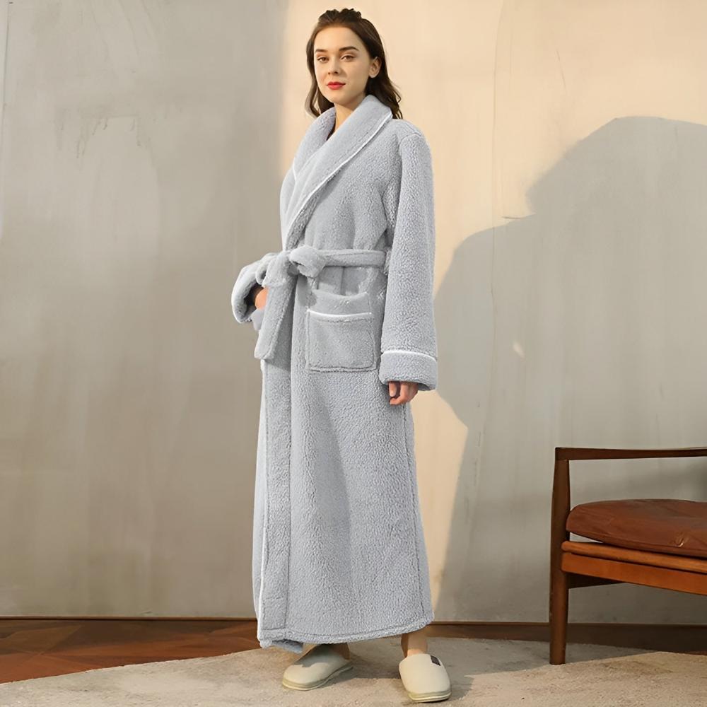 Accappatoio Unisex in Pile Morbido Lungo