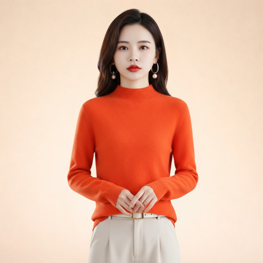 Maglione Donna in Lana Calda Vestibilità Classica