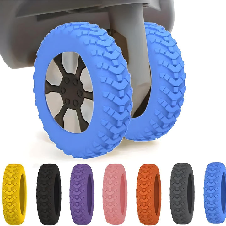 Ruote di ricambio per passeggino in gomma antiscivolo, disponibili in vari colori: blu, giallo, nero, viola, rosa, arancione, rosso. Accessori passeggino.