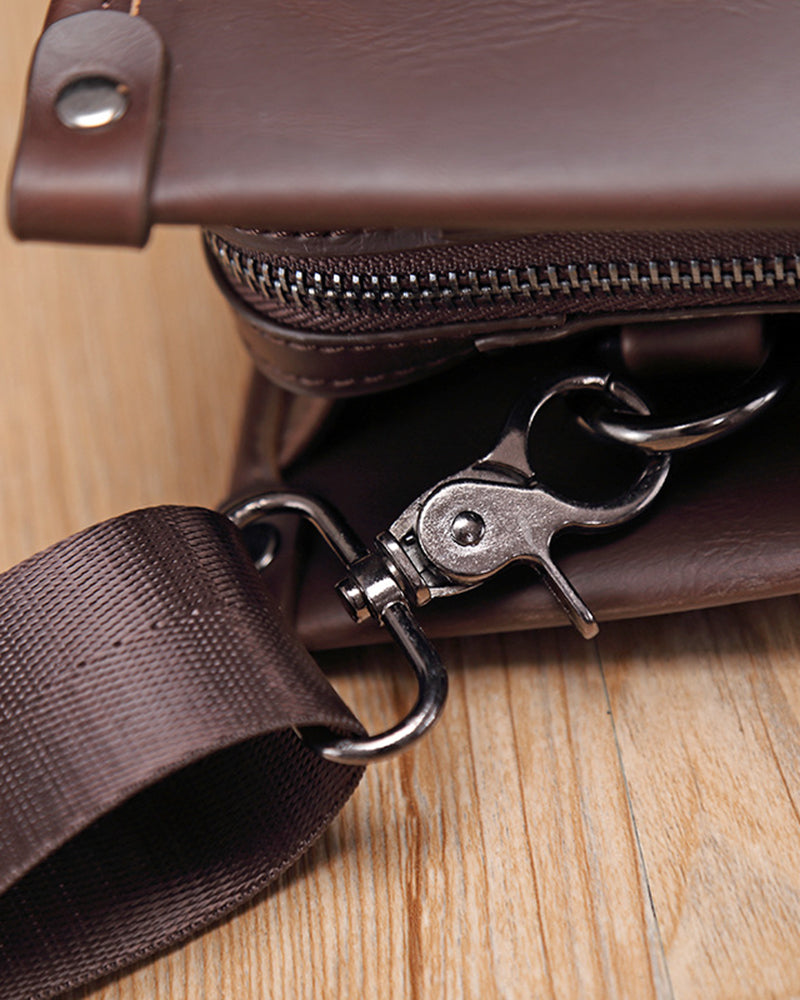 Borsa da Lavoro Uomo in Pelle Struttura Rigida Elegante