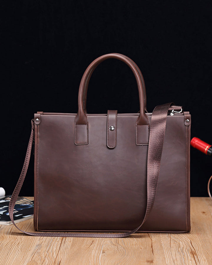 Borsa da Lavoro Uomo in Pelle Struttura Rigida Elegante