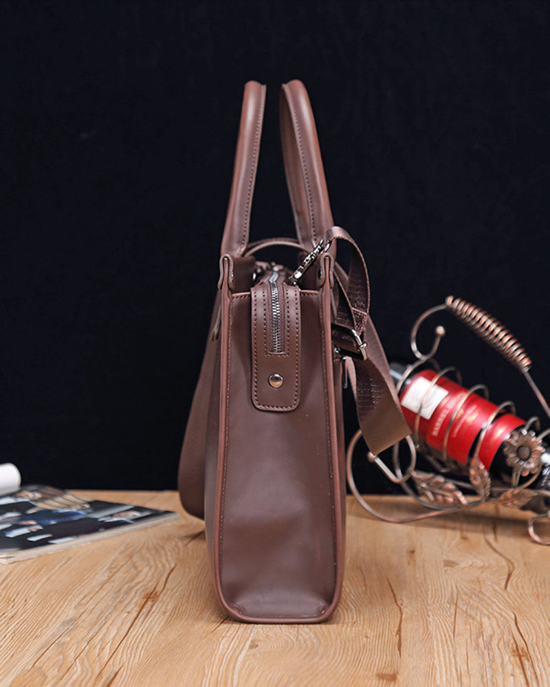 Borsa da Lavoro Uomo in Pelle Struttura Rigida Elegante