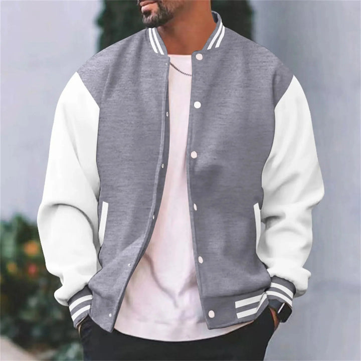 Giacca Uomo Bomber Cotone Slim Fit Casual College