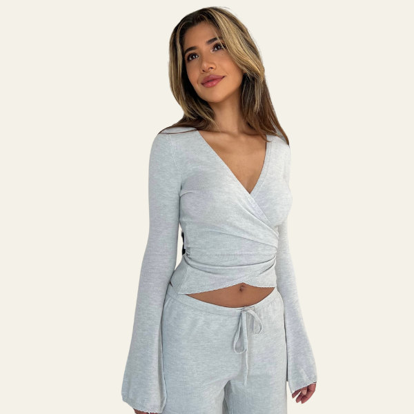 Set Maglia Donna Avvolgente Comfort Stile Autunno - Vesarelli
