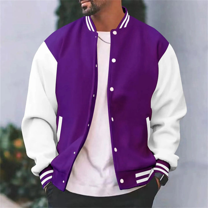 Giacca Uomo Bomber Cotone Slim Fit Casual College