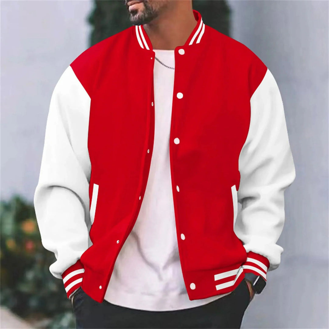 Giacca Uomo Bomber Cotone Slim Fit Casual College