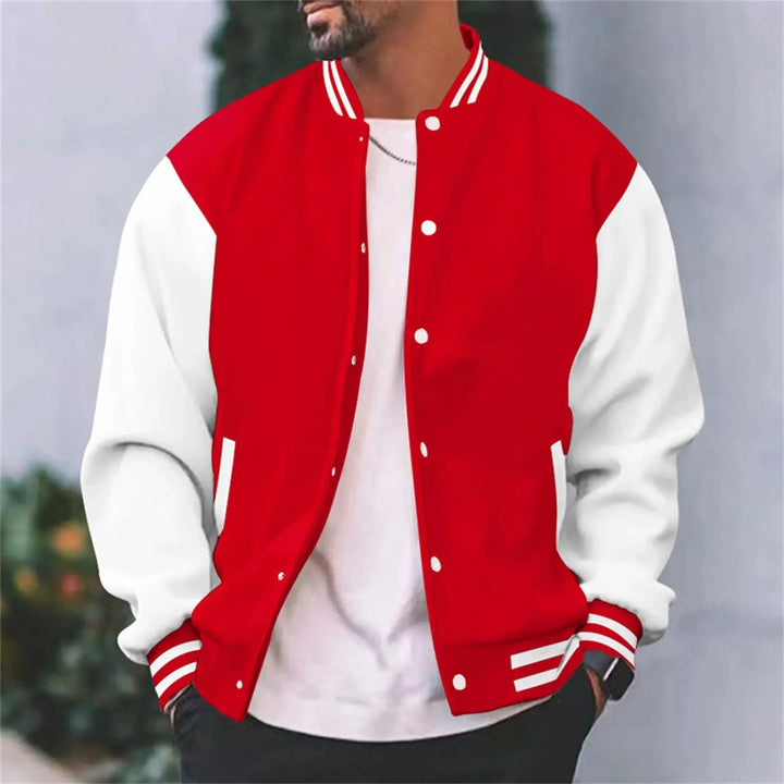 Giacca Uomo Bomber Cotone Slim Fit Casual College