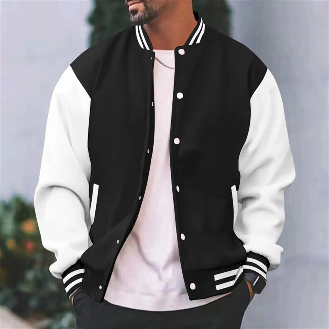 Giacca Uomo Bomber Cotone Slim Fit Casual College