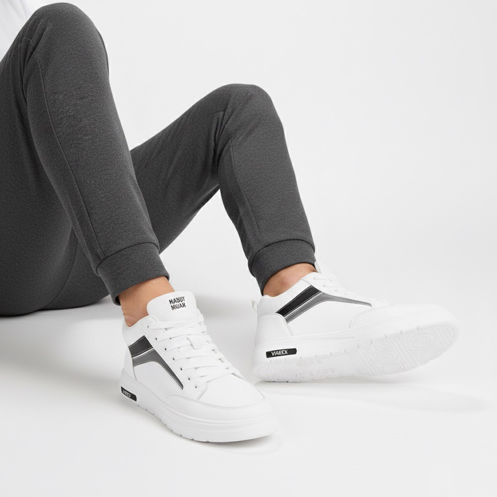 Sneakers Donna con Rialzo Interno e Dettagli Laterali Comfort