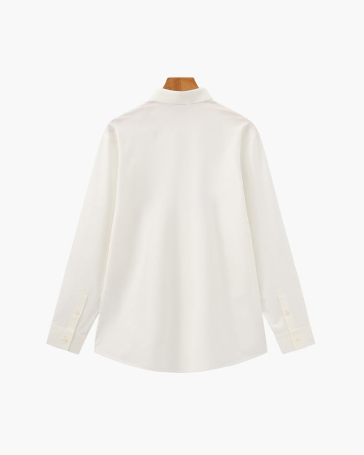 Camicia Uomo Cotone Elasticizzato Vestibilità Moderna