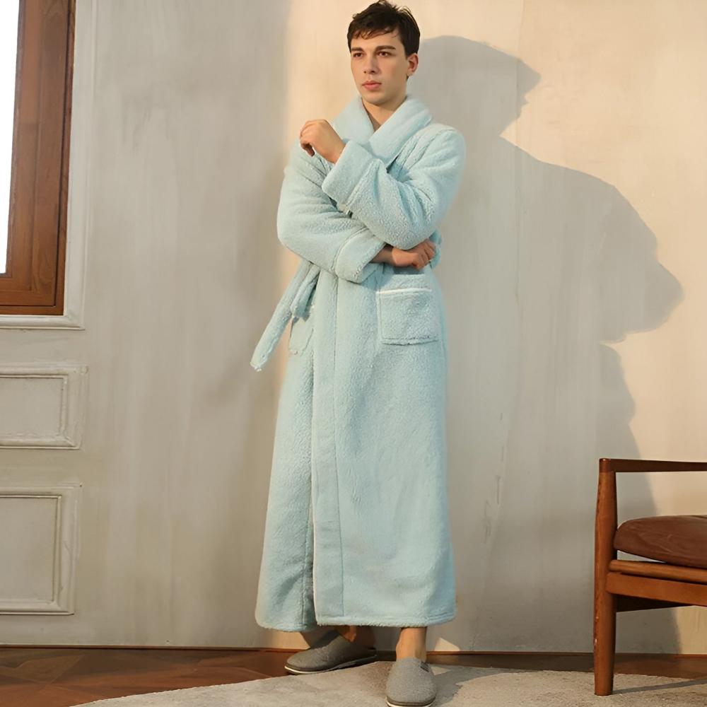 Accappatoio Unisex in Pile Morbido Lungo