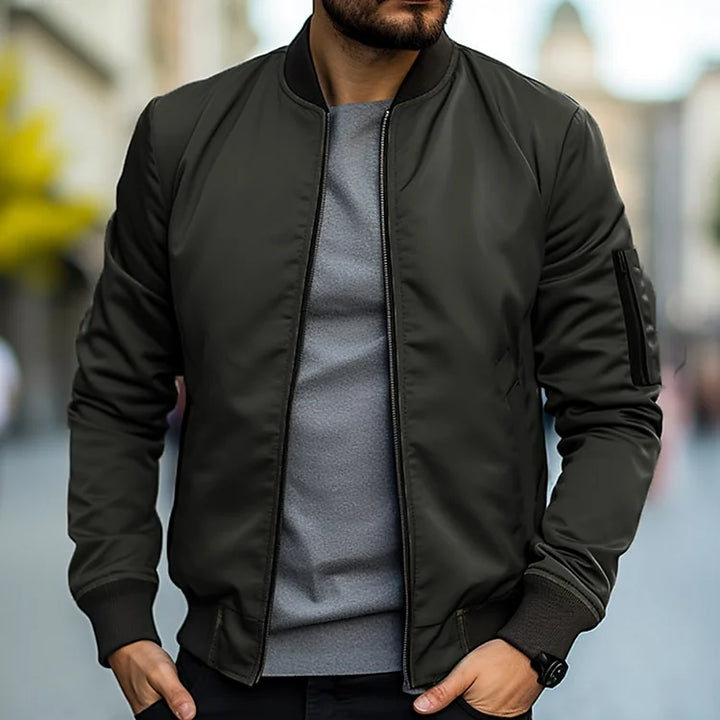 Giubbotto Bomber Uomo con Cerniera Stile Elegante