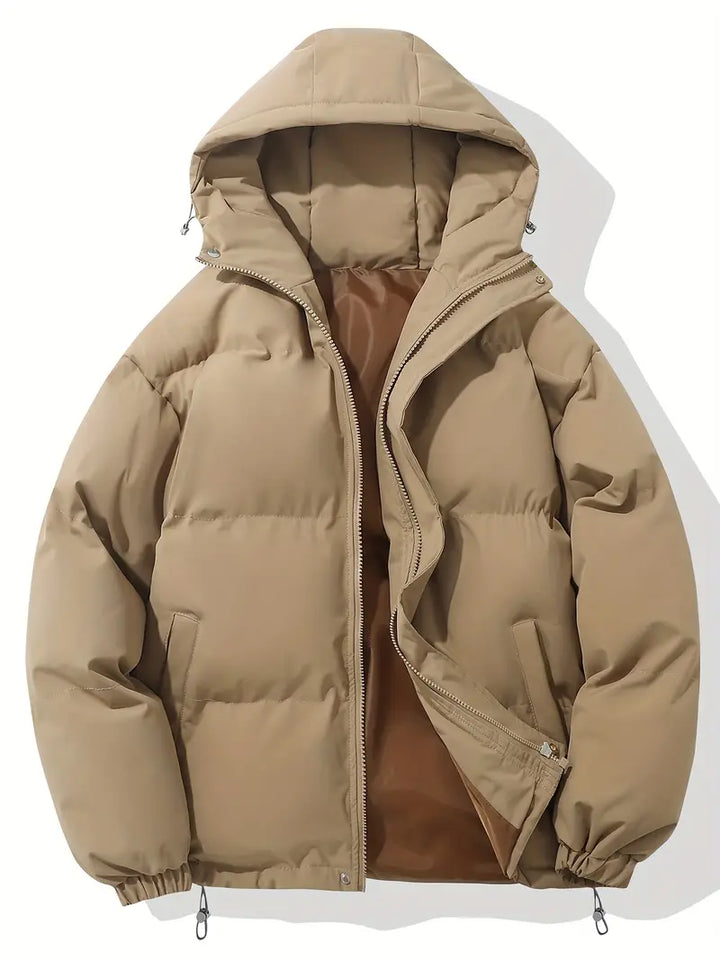 Giacca Trapuntata Uomo con Cappuccio Resistente e Confortevole