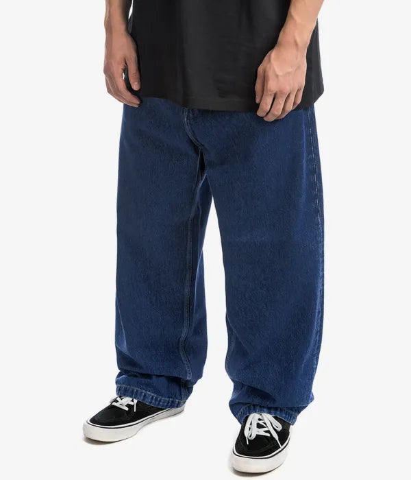 Jeans Uomo Streetwear Cotone Vestibilità Oversize Ampia