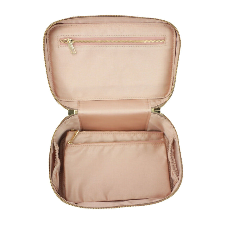 Borsa da toilette Uomo in Vera Pelle Crosta Portatile