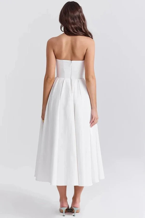 Abito Lungo Donna Stile Elegante Scivolato