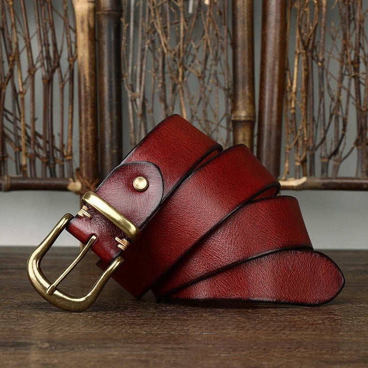 Cintura Uomo in Pelle Artigianale Classica Stile Casual Elegante