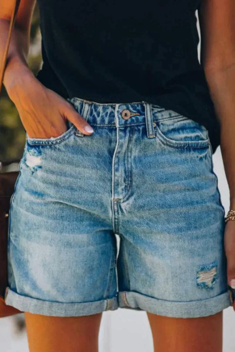Pantaloncini Jeans Uomo Estivi Vestibilità Regular - Vesarelli