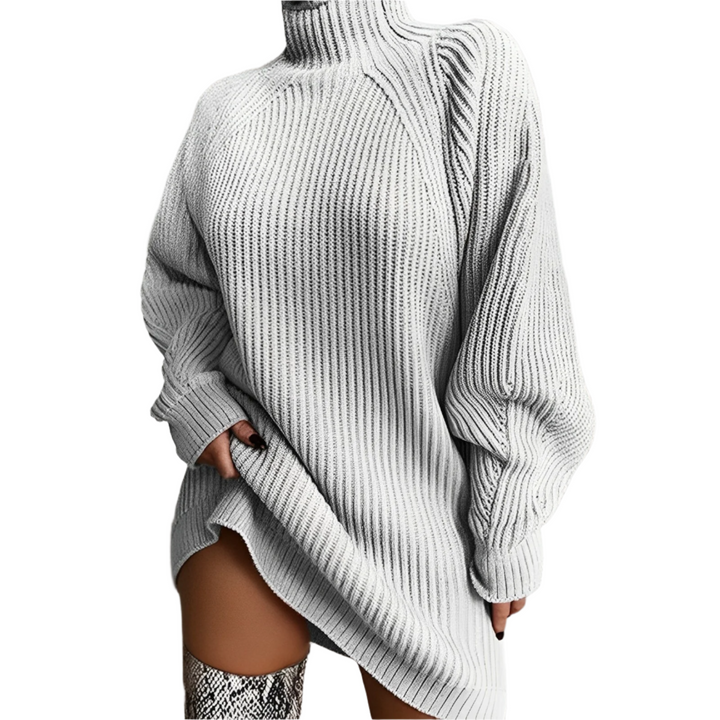 Abito Maglione Donna Collo Alto Oversize