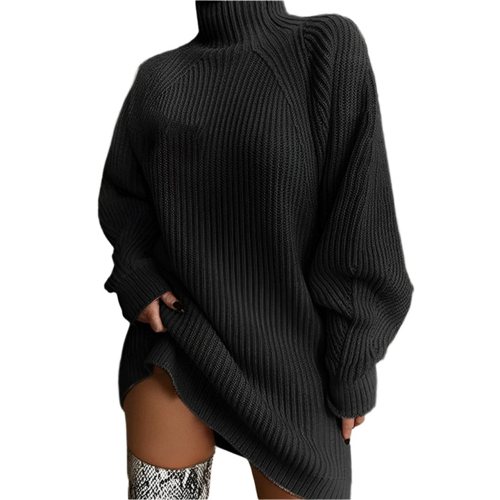 Abito Maglione Donna Collo Alto Oversize